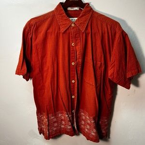 Orvis short-sleeve Madras cotton shirt - XL.